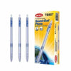 12 pcs Semi Gel Ink Pen 0.7mm Blue packaging with three pens visible, ideal for smooth writing and note-taking.