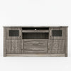 Sleek Living Room Entertainment TV Stand Console featuring open and closed storage with a modern design.