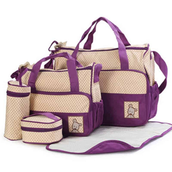 5 in 1 Teddy Bear Nappy Bag Set image 2