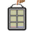 400W Portable Solar Rechargeable LED Flood Light with handle for easy portability and outdoor use.