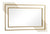 Modern Geometric Decorative Wall Mirror with gold multi-paneled design and artistic lines.