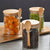 Borosilicate Glass Spice Jar with Bamboo Lid and Spoon