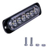 Flashing light LED Orange 12-36V with mounting screws for enhanced safety visibility in vehicles and work areas.