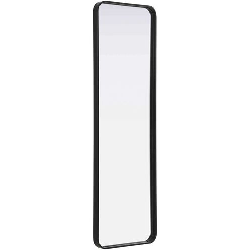Full Length Leaner Floor Mirror with a minimalist black frame, ideal for brightening and enhancing any room's interior.