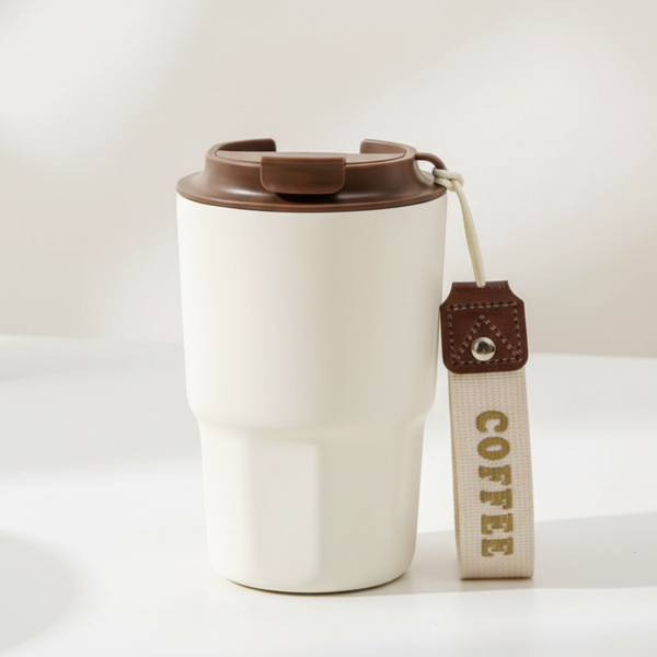 Stainless Steel Coffee Mug with Lid
