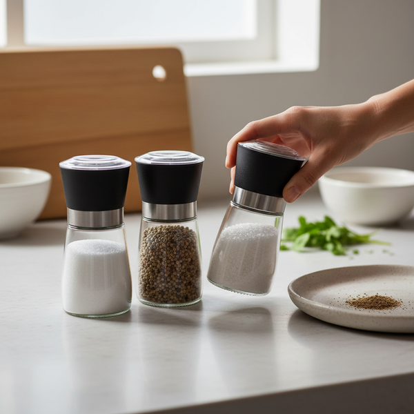 100ml Glass Spice Jar with Ceramic Grinder