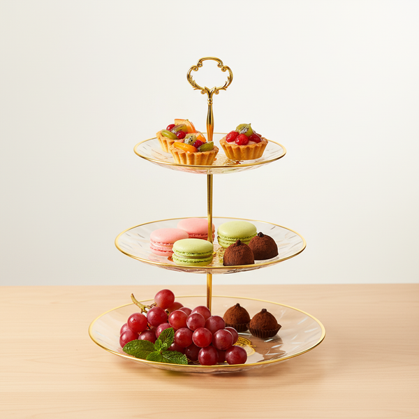 Transparent Resin Cake Stand