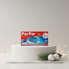 Electric Mosquito Repellent Tablets pack displayed on a marble surface with holiday decorations.