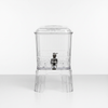 Luxury Acrylic Beverage Dispenser Set 5.5L with clear body and built-in spigot for elegant serving.