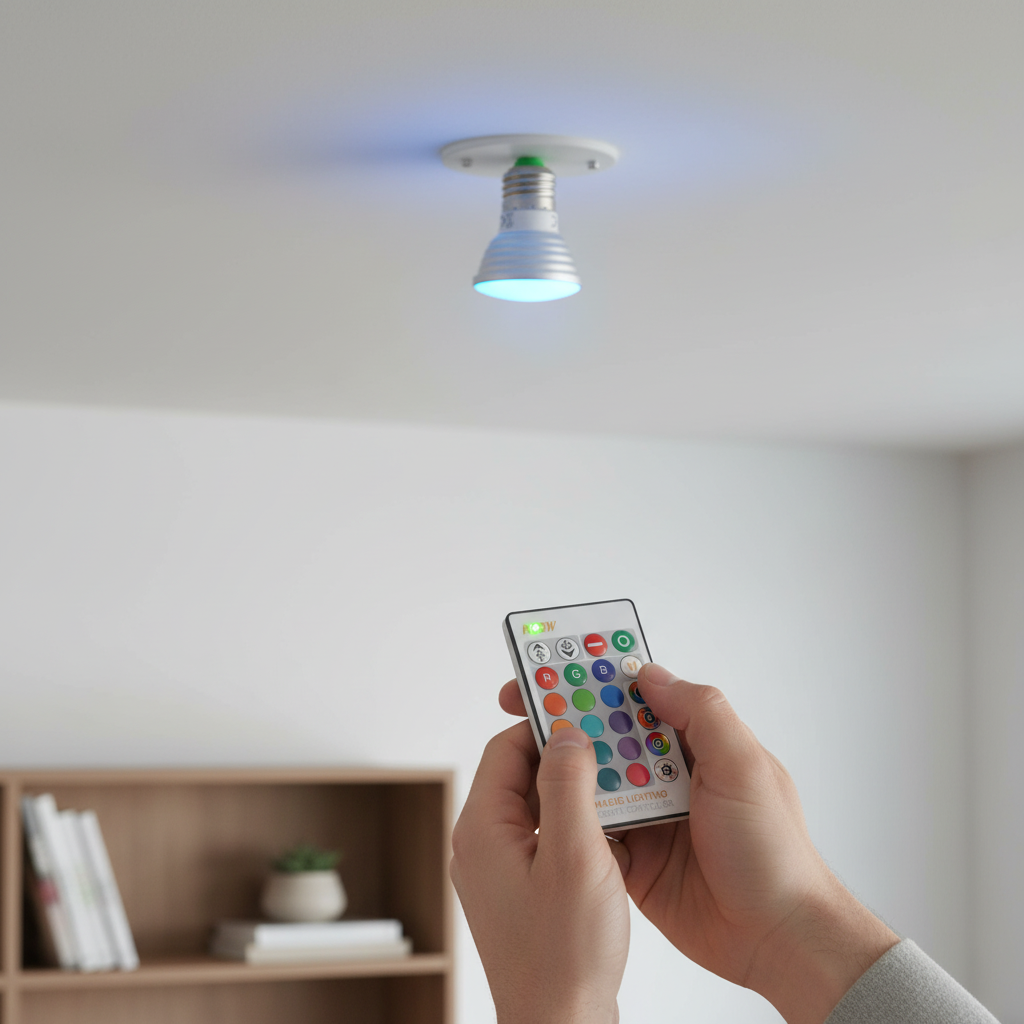 Color Led Bulb Remote Smart RGB LED Color-Changing Bulb with Remote – Perfect Dealz