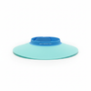 Baby Shower Cap designed to keep water and shampoo out of baby's eyes, made from soft, flexible, BPA-free materials.