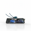 1080P Dual Lens Super Night Vision Dashcam showing front and rear footage in a sleek design.