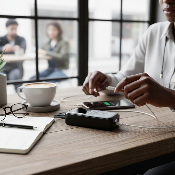 60000mAh Power Bank with Built-In Cables