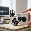800W RMS Passive Car Subwoofer displayed with packaging in a modern workspace setup.