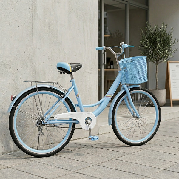 26 inch single speed ladies bicycle side view