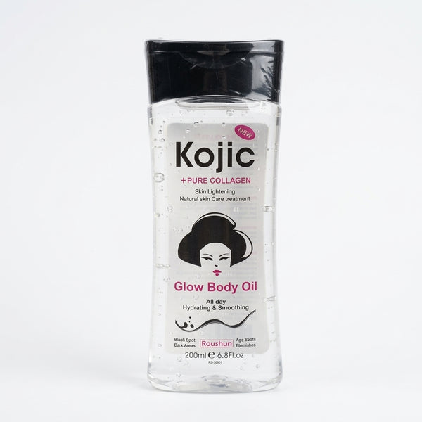 Kojic Pure Moisturising & Nourishing Skincare Lotion with collagen for hydration and skin lightening in a stylish bottle.