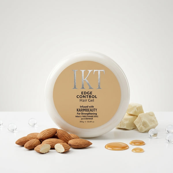 Professional Hair Wax Gel Organic Cream in a stylish jar with almonds and natural ingredients for strong hold.