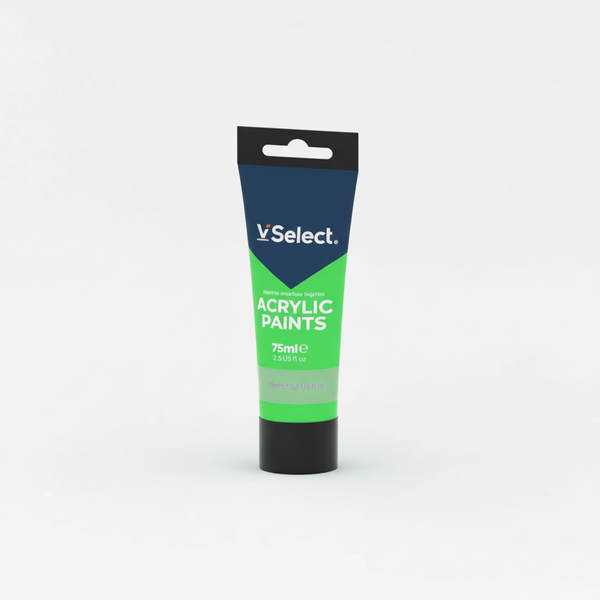 Acrylic Paint 75ml - Emerald Green tube for vibrant color in crafts and art projects.