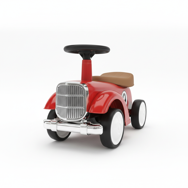 Vintage Style Kids' Ride-On Racing Car