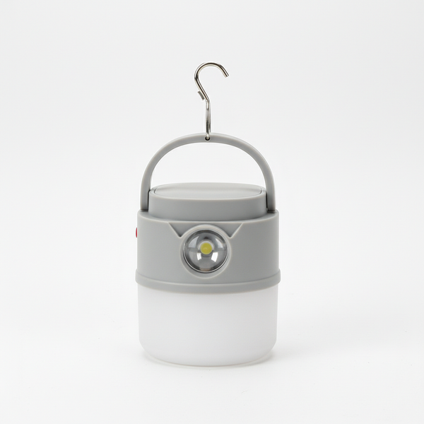 Solar Rechargeable LED Camping Light with a hanging hook for easy use in outdoor activities