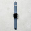 Rugged Silicone Sport Band for Apple Watch Ultra in a blue color, designed for durability during outdoor activities.