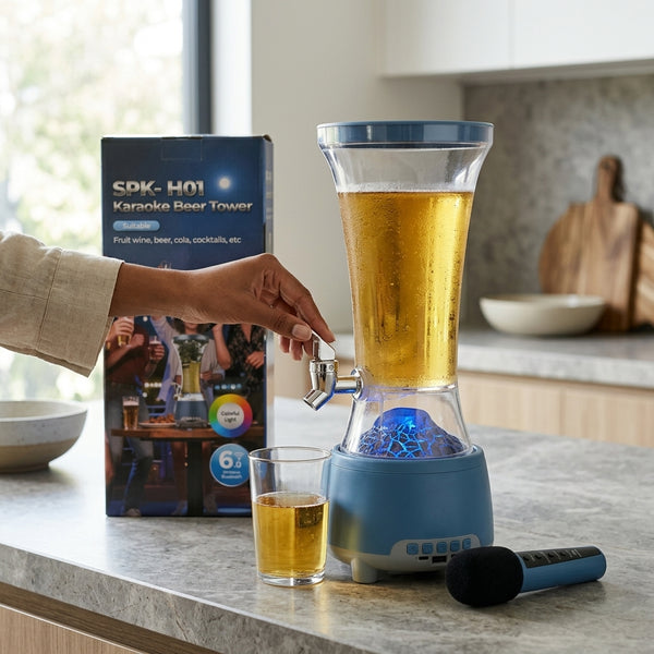 RGB 2L Capacity Party Fruit Juice Beverage Dispenser serving drinks with LED light and practical tap system