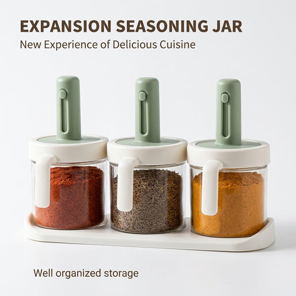 3 Piece Eco-Friendly Spice Jar Set