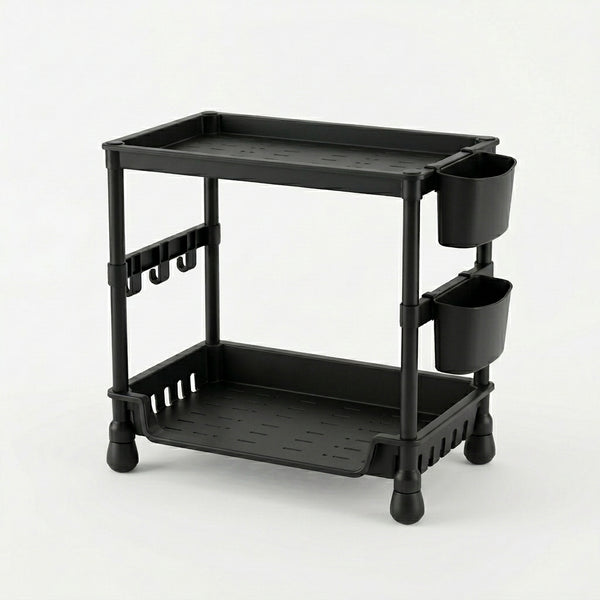 Double Layer Plastic Storage Rack