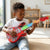 Kids Electric Guitar and Microphone Set with LED Lights