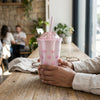 Cat Ear Holographic Plastic Tumbler with Reusable Straw 400ml