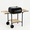 Portable Charcoal Grill with Side Shelves