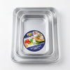 3-Piece Aluminum Nesting Oven Tray Set showcasing three durable trays designed for efficient cooking and storage.
