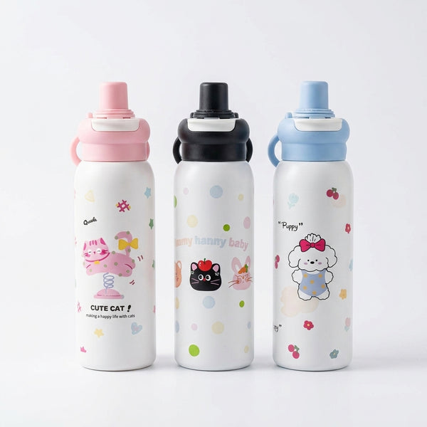Kids Insulated Water Bottle with Straw