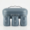 4-Piece Vintage Style Bread Bin and Canister Set