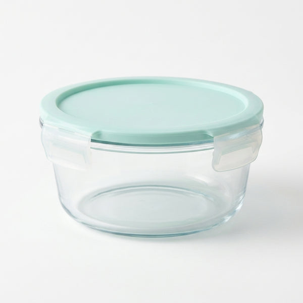 Transparent Glass Fresh-Keeping Bowl with Breathable Lid