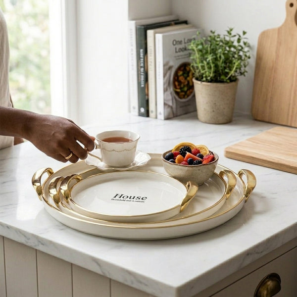 Nordic Luxury Serving Tea Trays