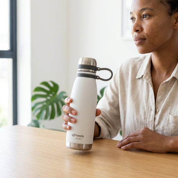 650ml Stainless Steel Vacuum Flask with Handle