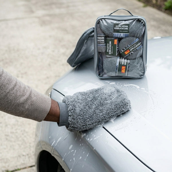 9-Piece Microfiber Car Wash Cleaning Kit