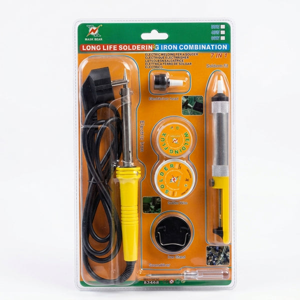 40W Electric Soldering Iron and Welding Repair Kit including soldering iron and accessories for electronics maintenance.