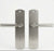 Aluminum Plate Security Door Lever Handle featuring a modern brushed nickel finish for enhanced home security.