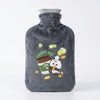 2L Hot Water Bottle with Plush Cover featuring cute panda design and coffee cup illustration.