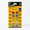 Automotive Bolt-On Fuse pack containing 10 car fuses in various amperage ratings for electrical protection.