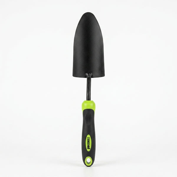 Heavy Duty Stainless Steel Garden Hand Trowel with ergonomic handle for easy digging and transplanting.