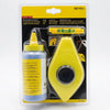 Heavy Duty Chalk Line Reel Kit with chalk, reel, and level for accurate long line measurements