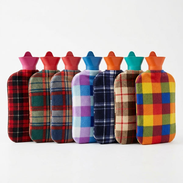 Hot Water Bottle with Fleece Cover