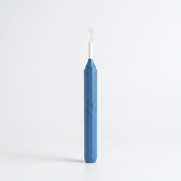 Ear Wax Removal Camera Kit with LED Light showing the otoscope tool in blue color.