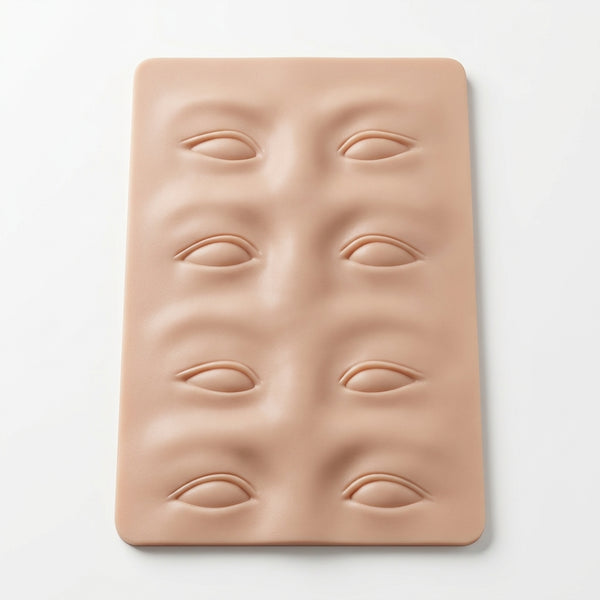 3D Silicone Eyebrow and Eye Tattoo Practice Skin designed for permanent makeup artists and students.