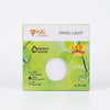6W Round LED Surface Panel Light packaging featuring energy-saving design and details about its features.