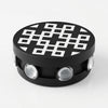 Modern Waterproof LED Outdoor Wall Lamp in black with geometric design and LED lights.