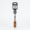 9.5 mm Drive Ratchet Handle with orange and black grip, designed for efficient tightening and loosening of fasteners.